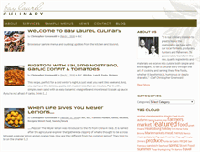 Tablet Screenshot of baylaurelculinary.com